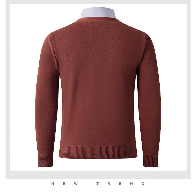 2025 Men's Winter V-neck Knit Cardigan: Casual, Warm, Thickened Base Layer