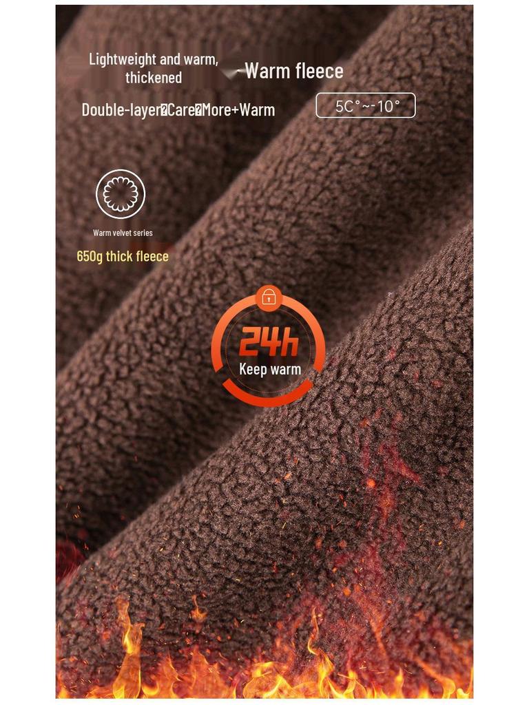Women's High-Waisted Fleece-Lined Cigarette Pants, 2024 Winter Style, Warm Thickened Plus Size Casuals
