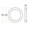 uxcell Nitrile Rubber O-Ring Metric Sealing Gasket Outer Diameter 19mm