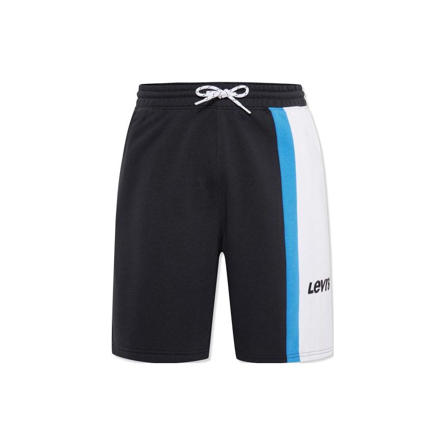 

Levis Шорты мужские черные с принтом логотипа с тремя полосками и буквенным узором, на шнурке A6260-0002 XL