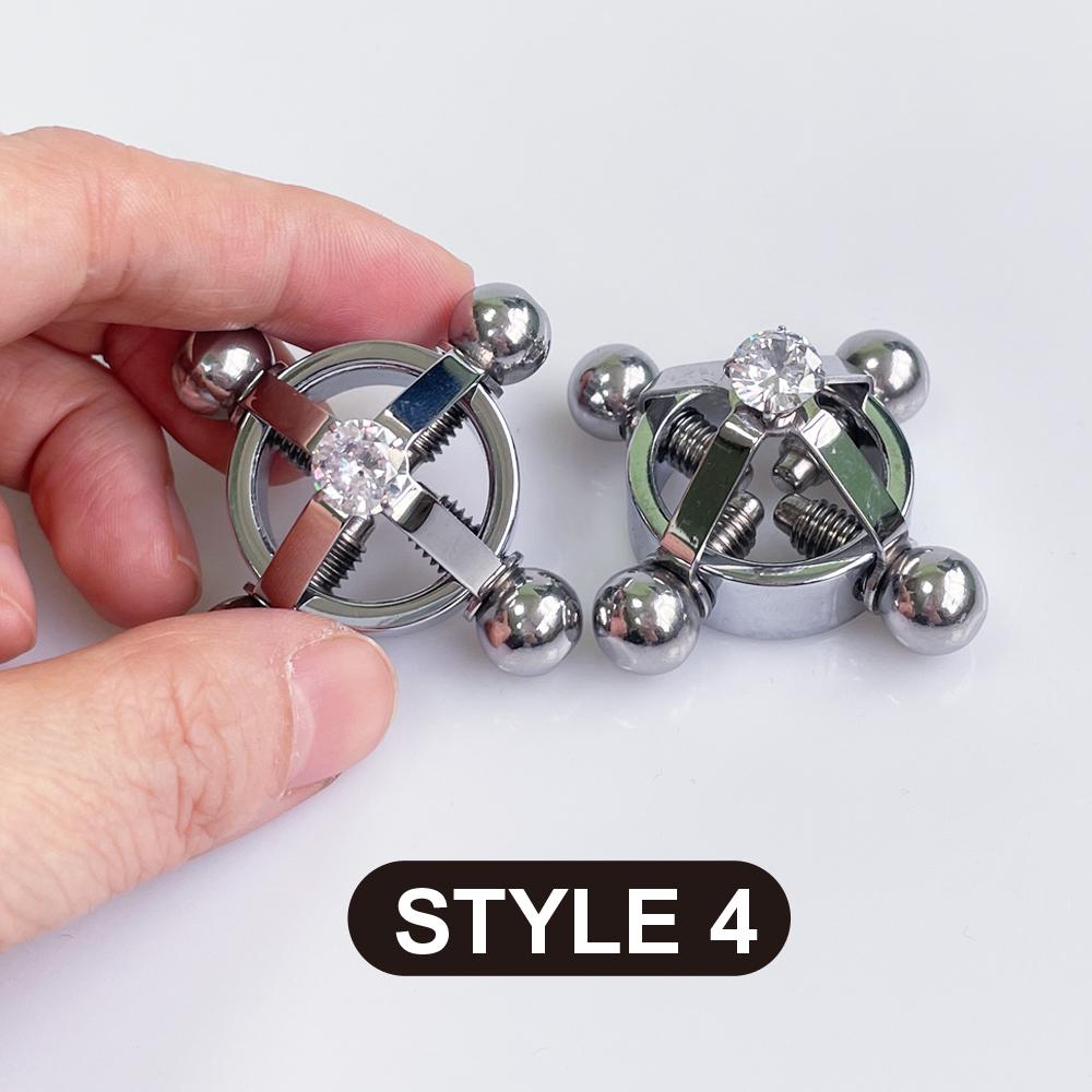 BDSM Metal Nail Nipple Clamps Nipple Correction Flirtatious Stimulation Adult Sex Toys