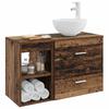 Bathroom Furniture Set 2 pcs Reclaimed Wood Effect Particleboard