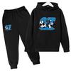 Moda 67 Ropa para Niños Sudadera+Pantalones Conjunto Primavera Otoño seis siete meme Chándal Conjunto de 2 Piezas 3-12 Años Niños sudaderas con cremallera