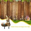 Cute Garden Rabbit Stakes Handmade Easter Egg Figurines Simple Easter Bunny Ornaments  Photo Props