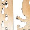 Gnome Templates Set Wooden Gnome Footprints Stencil Dwarf Silhouette Stencil for Christmas Window Floor Decor