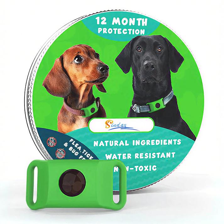 Pet Flea Collar Natural Anti-Flea & Tick Pendant Oils for Dogs & Cats Collar Pet Supplies with Essential Oils to Repel Pests