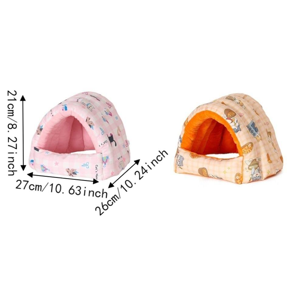 Semi Closed Hamster Warm Nest Thickened Rabbit Sleeping Nest for Hedgehog Chinchilla