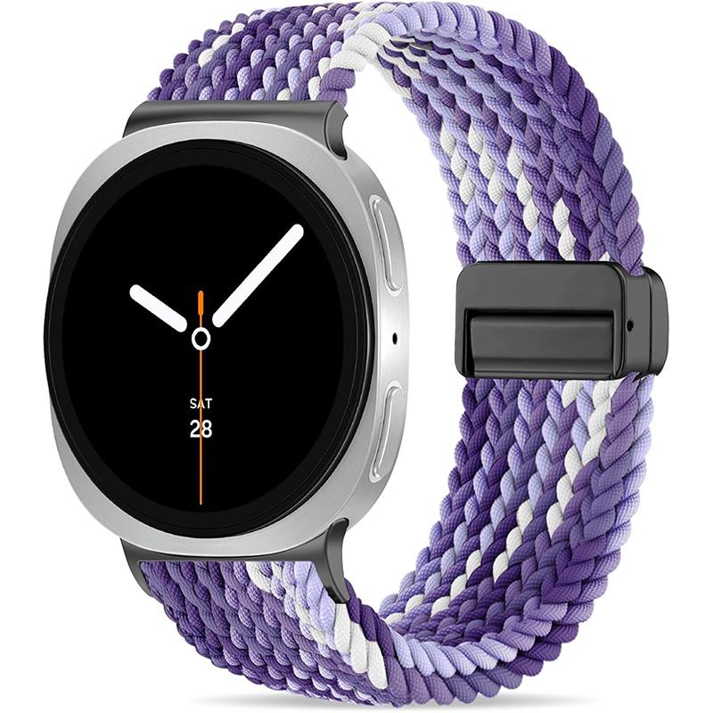 Nylon Braided Solo Loop Strap Suitable for Samsung Galaxy Watch 8 40mm/44mm Magnetic Band For Galaxy Watch 8 Classic Correa