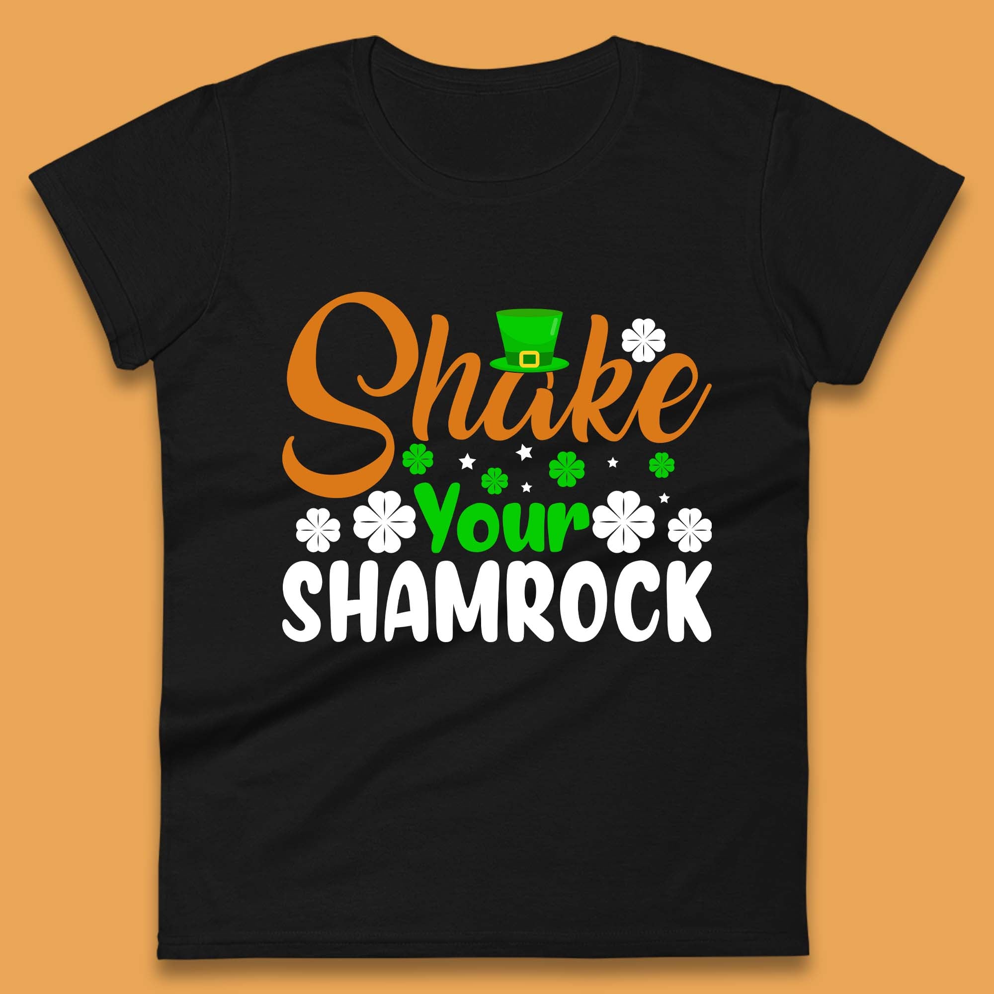Shake Your Shamrock St Patrick s Day Womens T-Shirt Mens Tops Tees Unisex 2XL