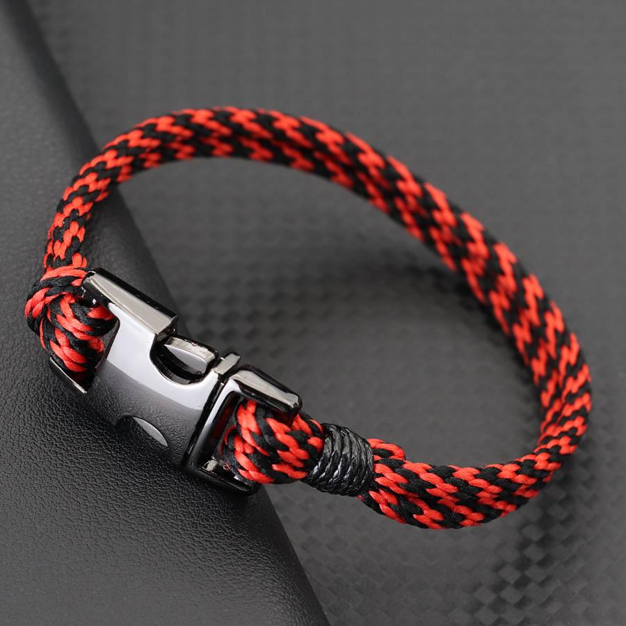 New Bohemian Rope Bracelet Men Handmade Braided Wrap Braslet Bangle Pulseria Hombre Outdoor Camping Marine String Braclet Joias