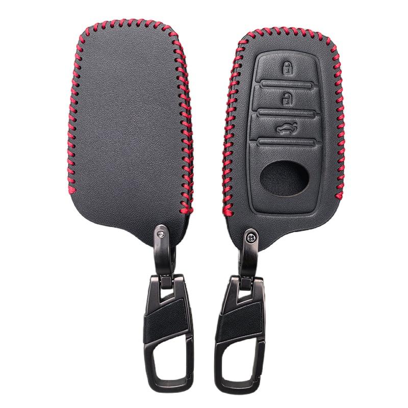 Leder Autoschlüsselabdeckung Hülle für 2023 2024 Toyota Tacoma Fortuner Corolla Venza Grand Highlander RAV4 XSE Prime Land Cruiser Hilux