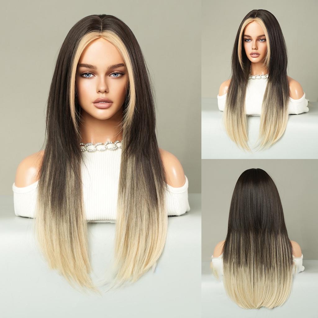 Women's Simulation Wig 63cm Hair Cospaly Full Headgear Rose Hair Net Headdress Beauty Decoration Wig