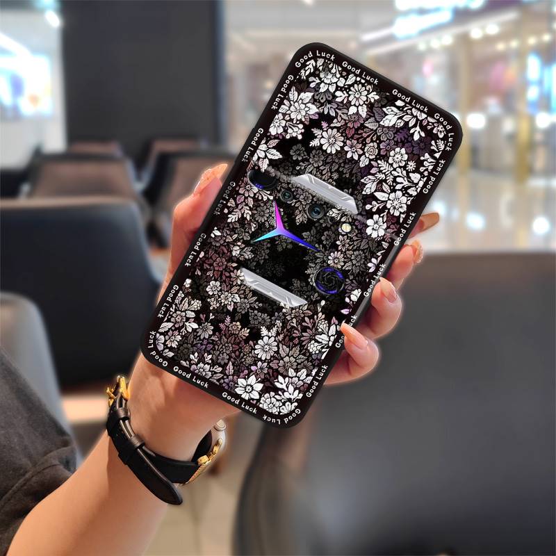 Full wrap Silicone Phone Case For Lenovo Legion2 Pro/Duel 2 Shockproof Dirt-resistant Graffiti Protective Soft case Cute
