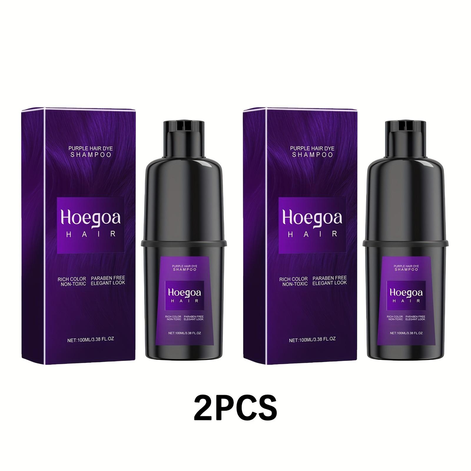 

Мягкий Легко Окрашиваемый Два Флакона по 100 мл Фиолетового Шампуня для Волос - Стойкий DIY Шампунь для Волос 100ml