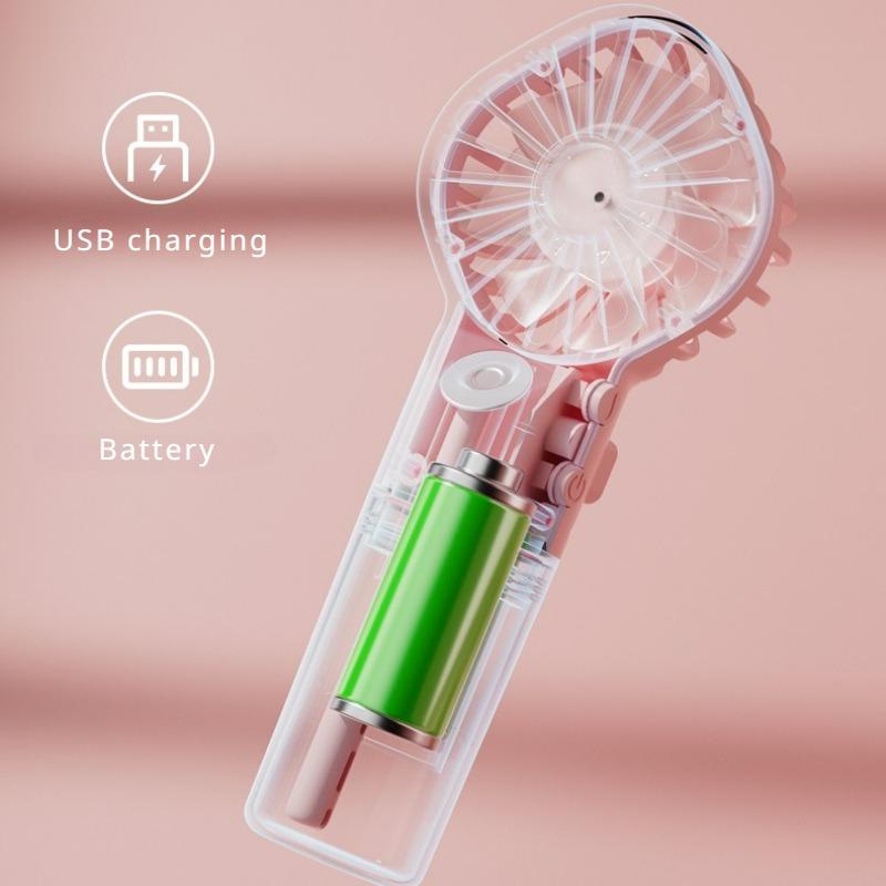 Portable Handheld Humidification Spray Small Fan Student Dormitory Mini Fan Outdoor Handheld Spray Fan Summer Water Supplement