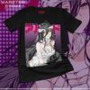 Overlord Anime Print T-Shirt Herren Damen Japanischer Anime Manga Oversized Kurzarm Street Harajuku Baumwolle Damen Herren Kleidung
