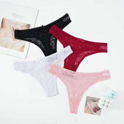 Sexy Spitzenhöschen Niedrige Taille G-Strings Weibliche Aushöhlen Tangas Atmungsaktive Tangas Unterwäsche Frauen Sexy Unterhosen