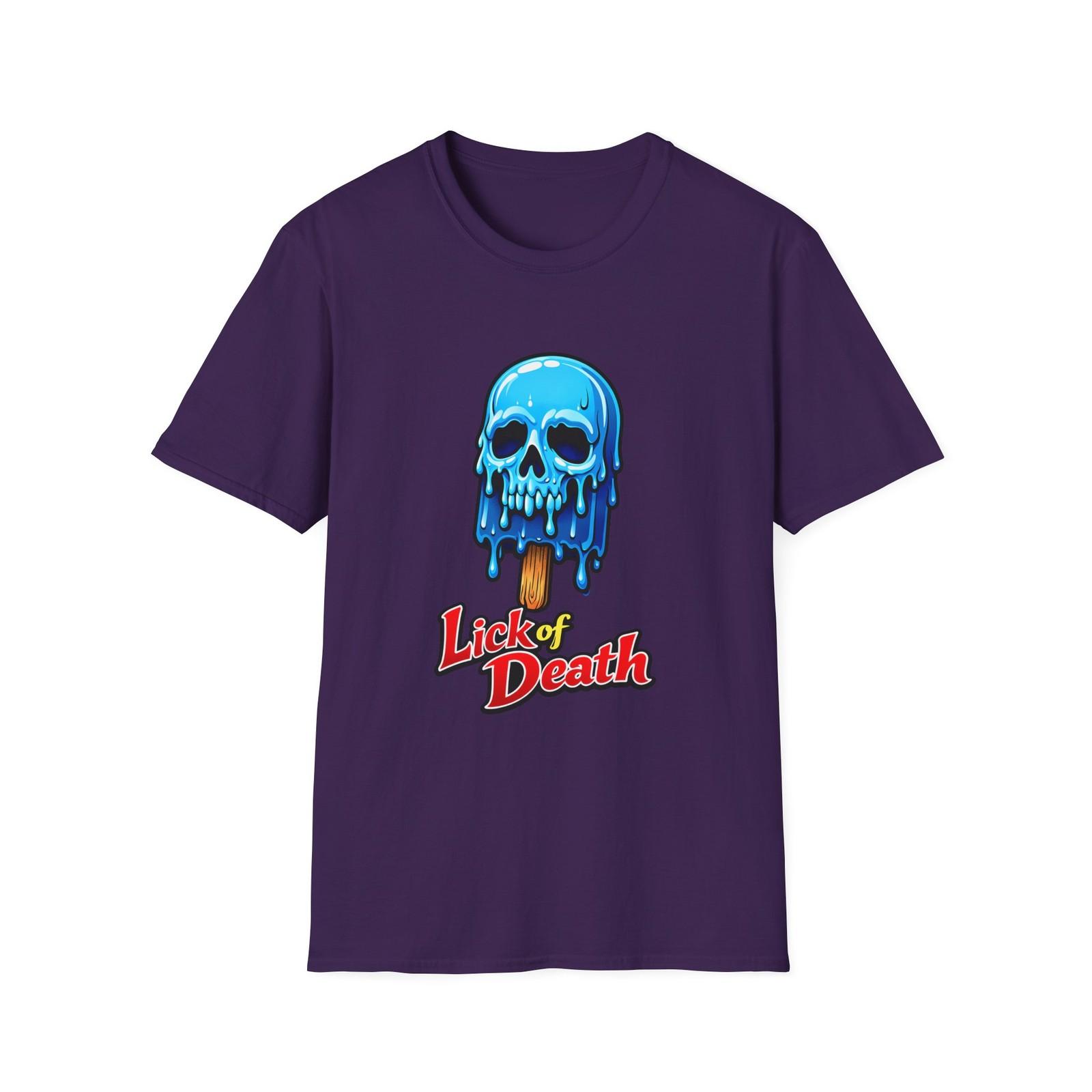Unisex Softstyle T-Shirt Popsicle Skull Horror Creepy Gothic Ice Cream S разноцветный