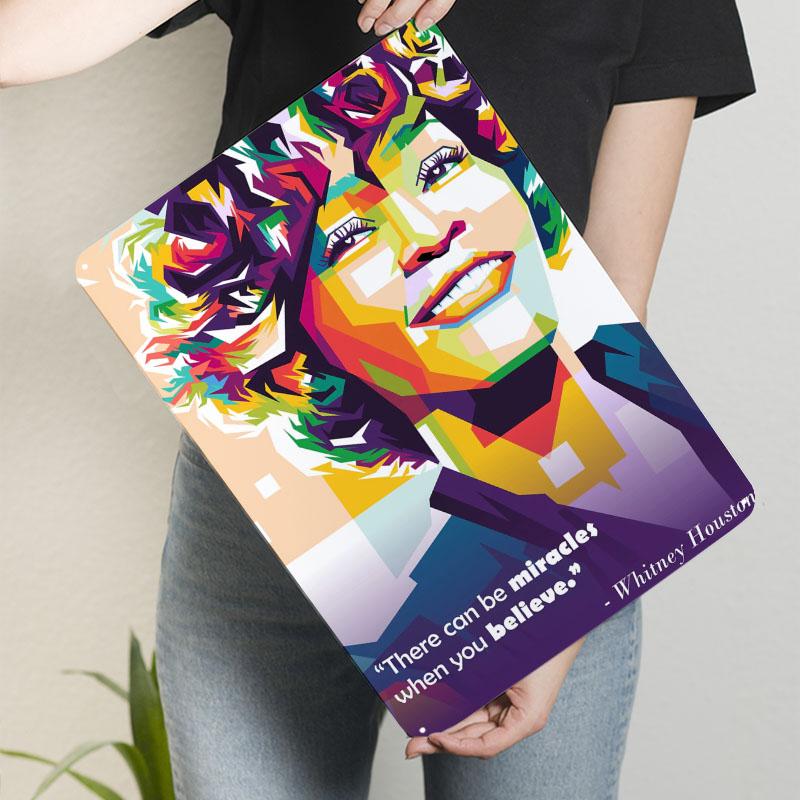 

Плакат Уитни Хьюстон Рок-певица Металлические таблички Настенное искусство Фреска Настраиваемая Рэп Жестяная табличка для Дома Комнаты Настенное искусство Барные аксессуары 20x30cm（7.8x11.8inch）