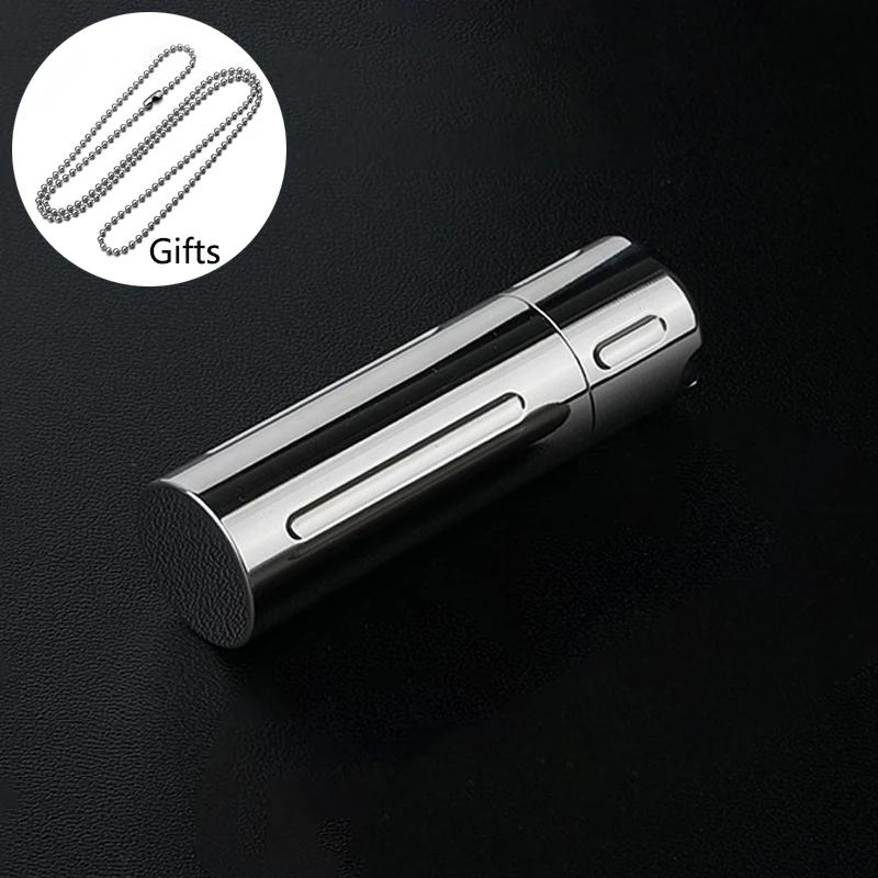 Titanium Alloy Mini Waterproof Sealed Capsule Medicine Case Travel Multi-function Storage Container Bottle Outdoor Home Tool