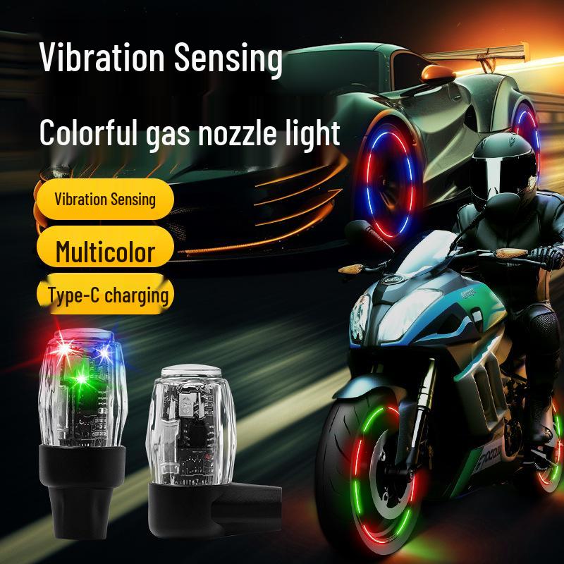 Inteligentne światła do opon i kół z podwójnym czujnikiem Wiatr Ogień