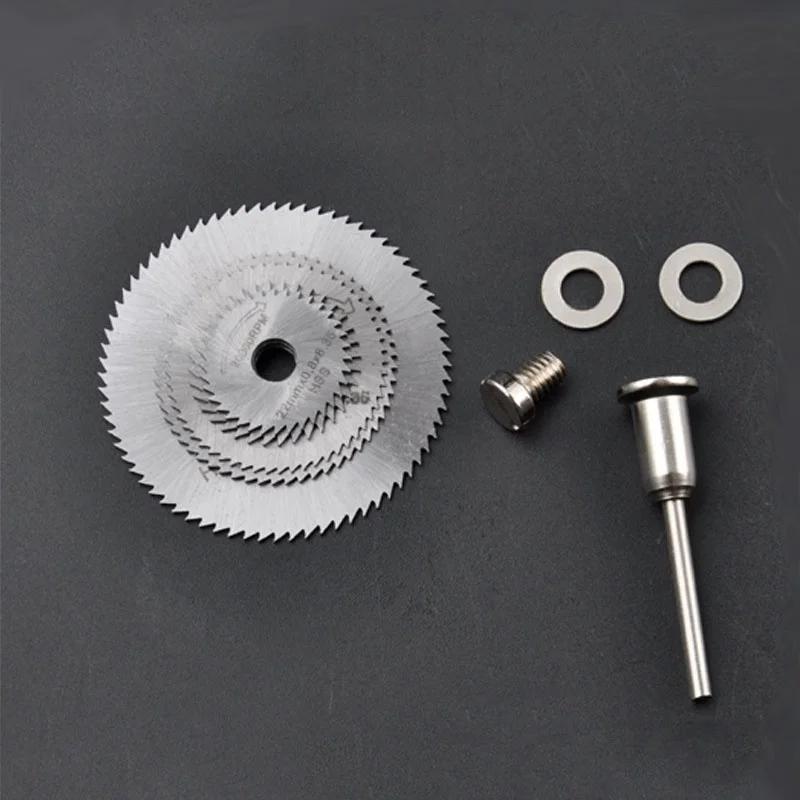 New 7pc/set Metal Circular Saw Disc Wheel Blades Shank High Speed Steel Mini Saw Blades with Mandrels Drill Rotary Wood Cutout