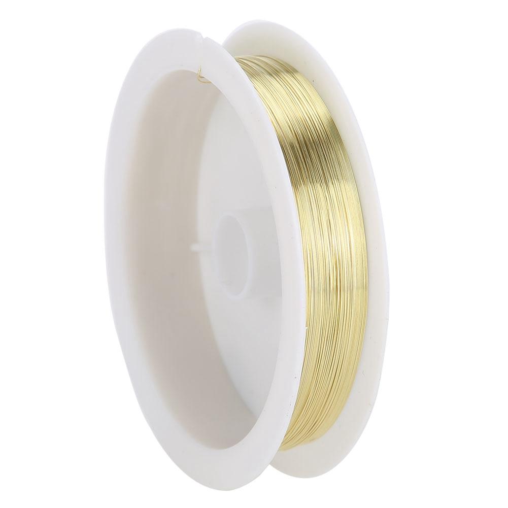 Beads String Jewelry Accessories Nail Art Manicure Metal Copper Wire Thread(Gold)