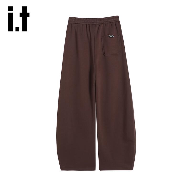 Izzue IT Women's High-Waist Relaxed Fit Curved-Leg Sweatpants