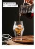 Double-walled glass espresso cup, 320ml, with bamboo lid, keeps drinks hot or cold, made of borosilicate glass, microwave and dishwasher safe, perfect