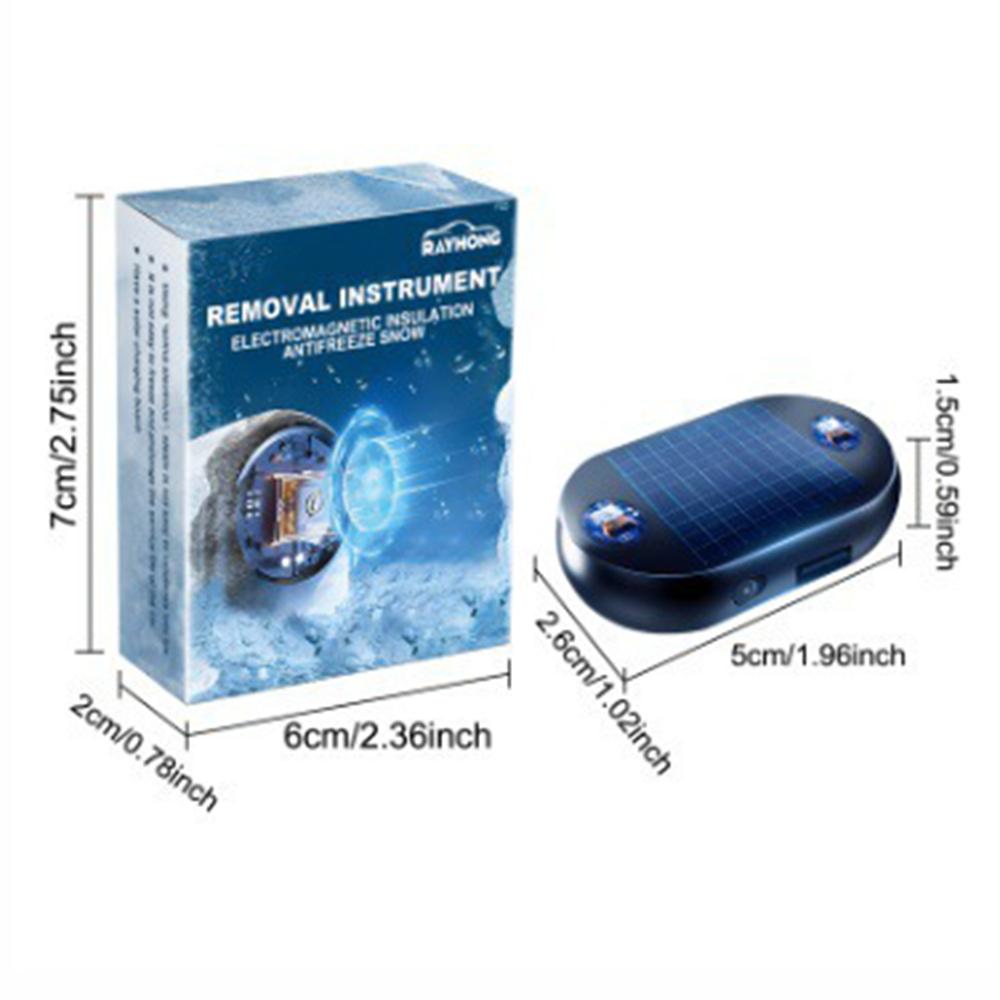 Snow Removal Instrument,Solar Powered Antifreeze Snow Remover,Portable Mini Antifreeze Ice Remover Device For Winter Car