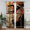 NarutoS Verdunkelungsvorhänge für Kamera Elegante Raumvorhänge 2 Stück Jalousien Halloween Dekoration Wohnzimmervorhang Kind