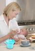 Portable Rotating Milk Powder Container With 3 Compartments For Storing And Dispensing Baby