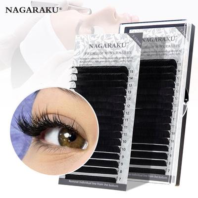 Mix Eyelash Extension NAGARAKU Matte Black Mix 16-25mm 16 Lines Super Soft Natural