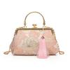 New Chinese Temperament Fringed Handbag 2025 Spring New Versatile Shoulder Messenger Bag Lock Chain Bag