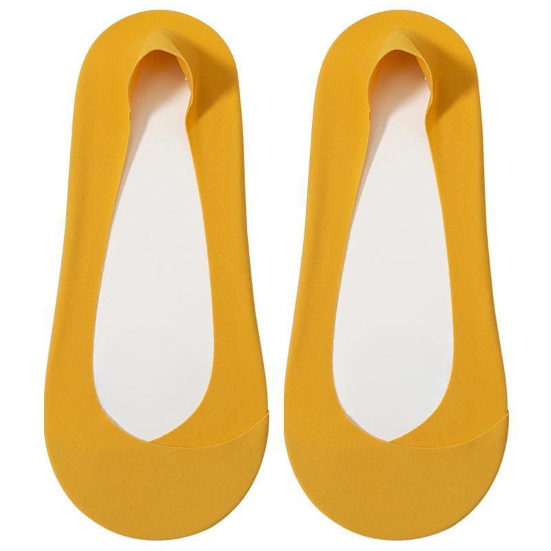 Women's Summer Thin Breathable Shallow Mouth Invisible Ice Silk Boat Socks