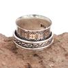 Silver Spinner Ring For Women Four Spinner Ring Fidget Silver Jewelry Ring"7"
