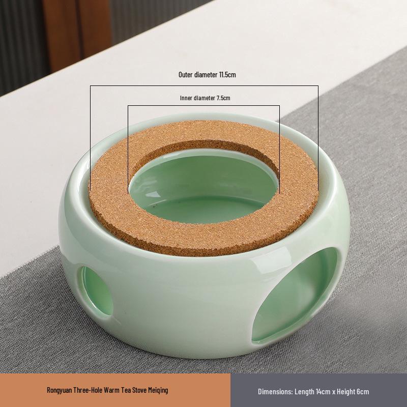 Ceramic Candle Warmer for Tea - Insulating Stove for Boiling and Warming in Home, Restaurant, or Hotel