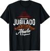 Mens Grandfather Goes Into Retirement Pensioner Spanish Saying T-Shirt