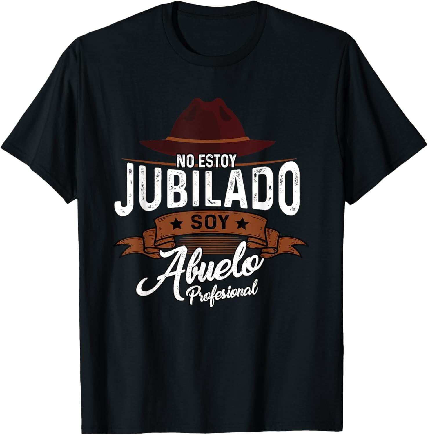 Mens Grandfather Goes Into Retirement Pensioner Spanish Saying T-Shirt S разноцветный
