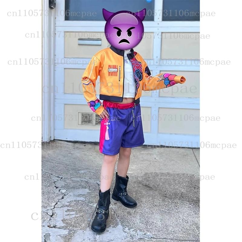 Copii K-Pop Demon Hunters Zoey Rumi Mira Costume Rochie Fantezie Cosplay Idol Virtual Film Cosplay pentru Fete Copii Halloween Carniva