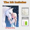 Disney Pearl Painting Frozen Elsa and Her Pony Nook 5D DIY Pearl Picture Crafts for Adults/Beginners Gift Ideas Home Decor