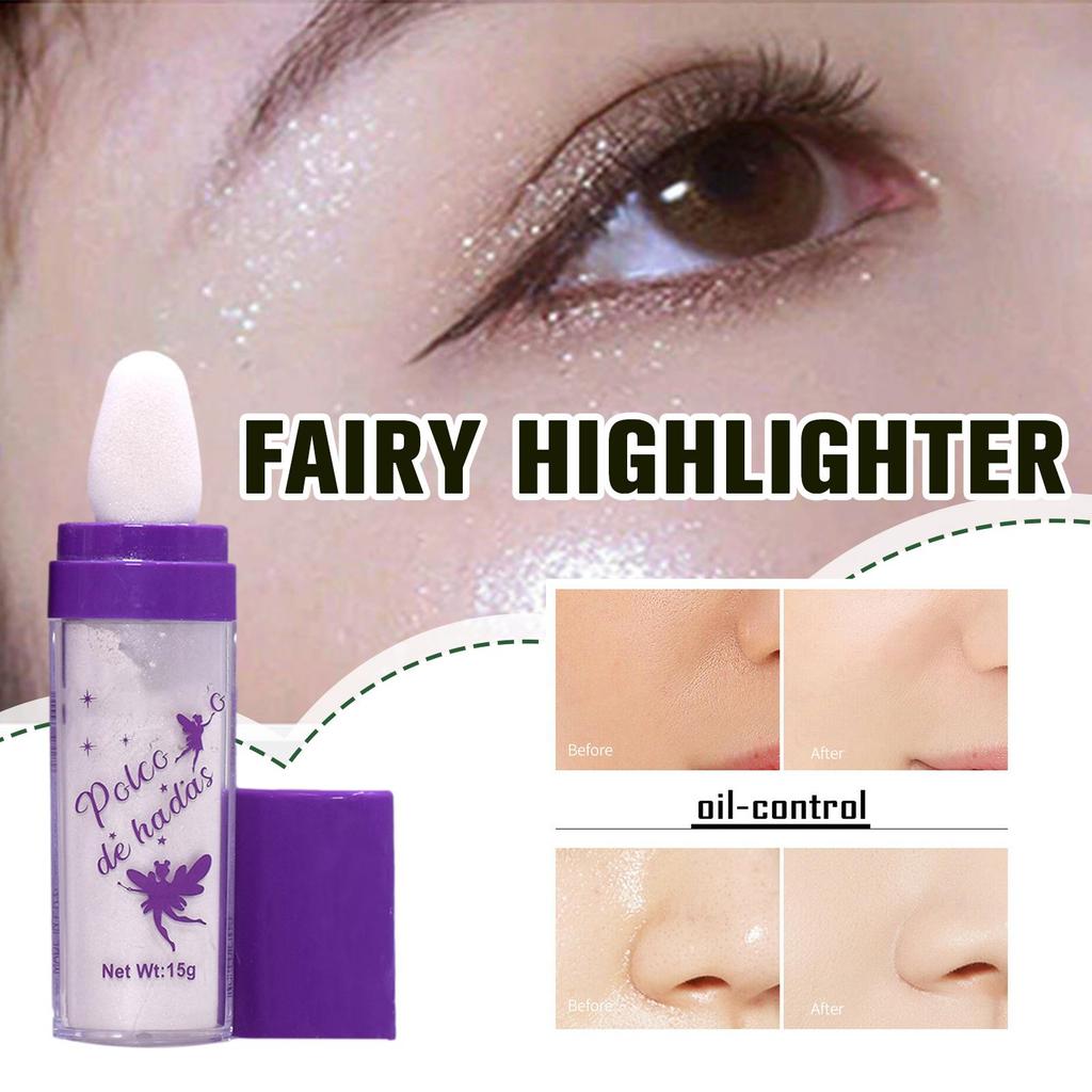 1 PEZZO Bianco Brillante Naturale Fard in Polvere Riparatrice Tridimensionale XYZ