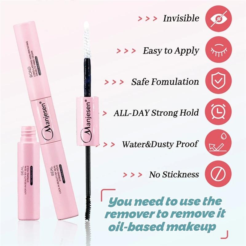 DIY sada prodlužování řas Řasy 200 KS Shluky Lash Bond and Seal Make-up Nástroje pro lepení řas Lepení Lepidlo Příslušenství