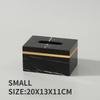 Nordic Modern Natural Marble Tissue Box Rectangular Light Luxury Paper Box Home Hotel Model Room Ornaments Creative Crafts