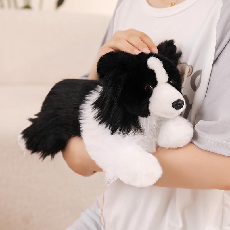 Sheepdog Plush Toys Border Collie Stuffed Doll Simulated Dog Toys Hobbies Collection Home Decor Toys Creative Birthday Gifts