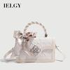 Small Square Bag Niche Design High-End Bow Crossbody Bag