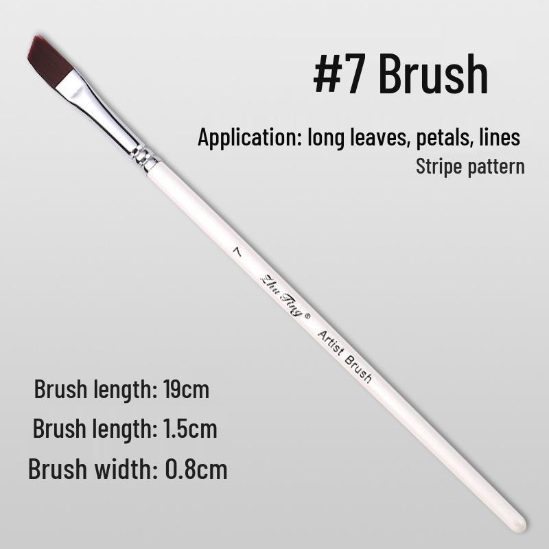 17-Piece Face Painting Brush Set: Hook Line, Embossing, Row, Flat, Oblique, Petal Brushes