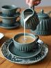 CUP WITH SAUCER FOR COFFEE AND TEA 250ml MOSAIQUE OLIVE LINE