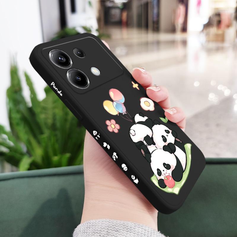 

Picnic Panda Phone Case For Xiaomi Poco F7 X7 X6 M5 M5S F5 X5 F4 X4 M4 F3 M3 X3 F2 Pro 4G 5G GT Silicone Cover Poco X6 Pro чёрный