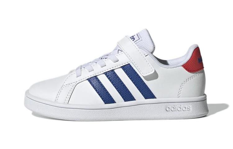 Adidas Grand Court Little Kid  White Royal Blue  GX5745 28